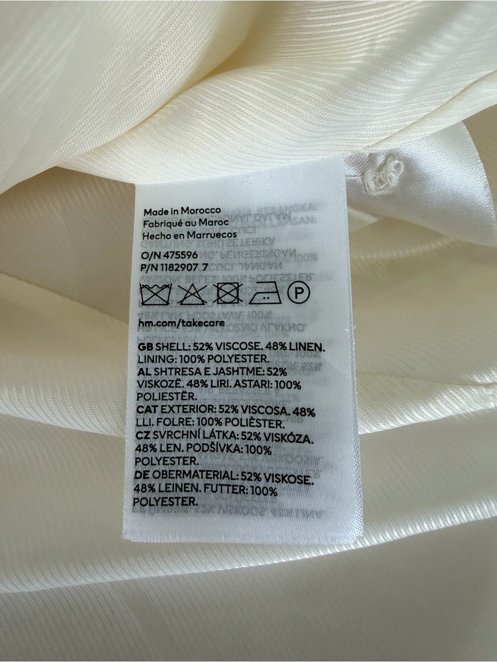 H&M Cream Single-Button Blazer - Picture 3 of 4